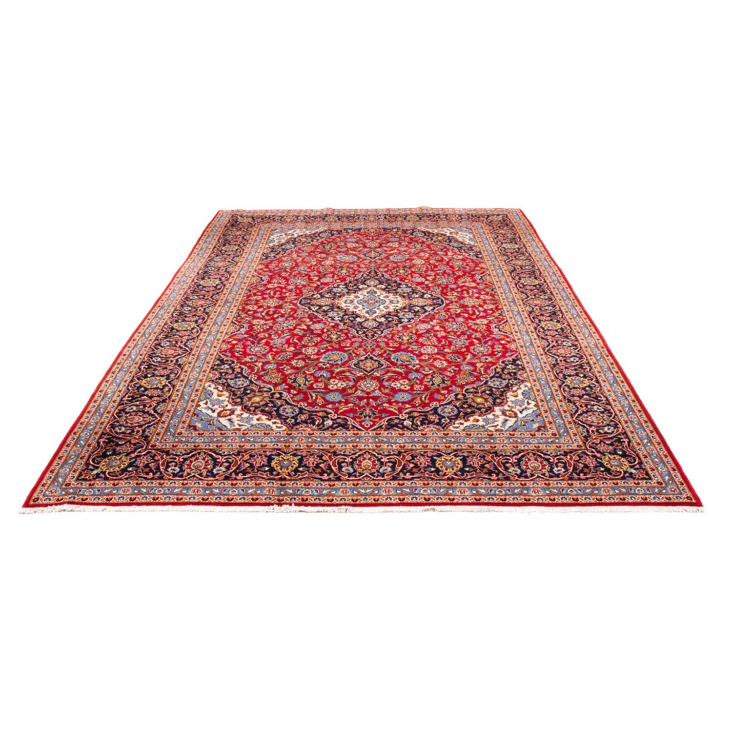 Alfombra persa - Keshan - 349 x 247 cm - rojo