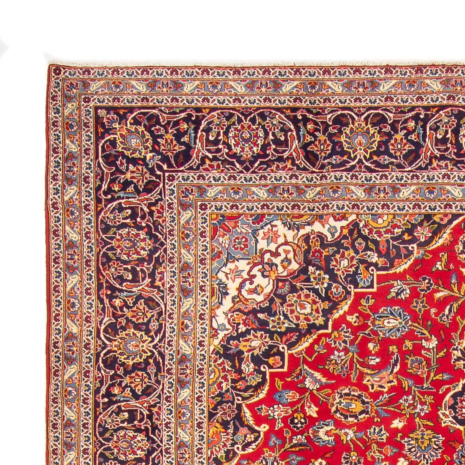 Alfombra persa - Keshan - 343 x 252 cm - rojo