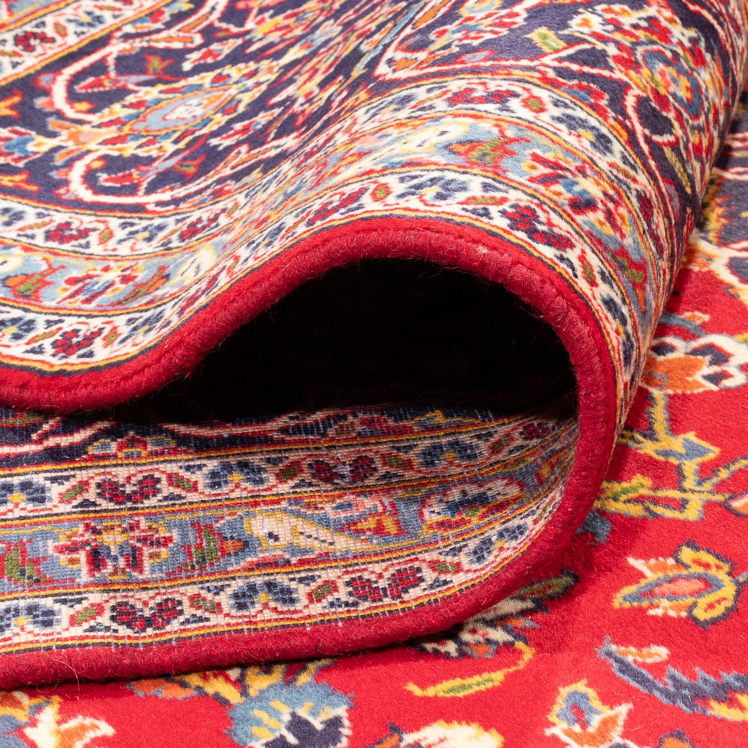 Alfombra persa - Keshan - 343 x 252 cm - rojo