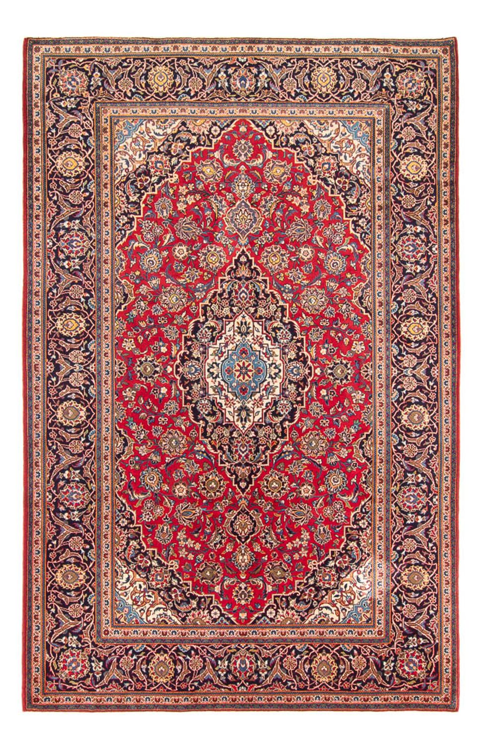 Alfombra persa - Keshan - 346 x 250 cm - rojo