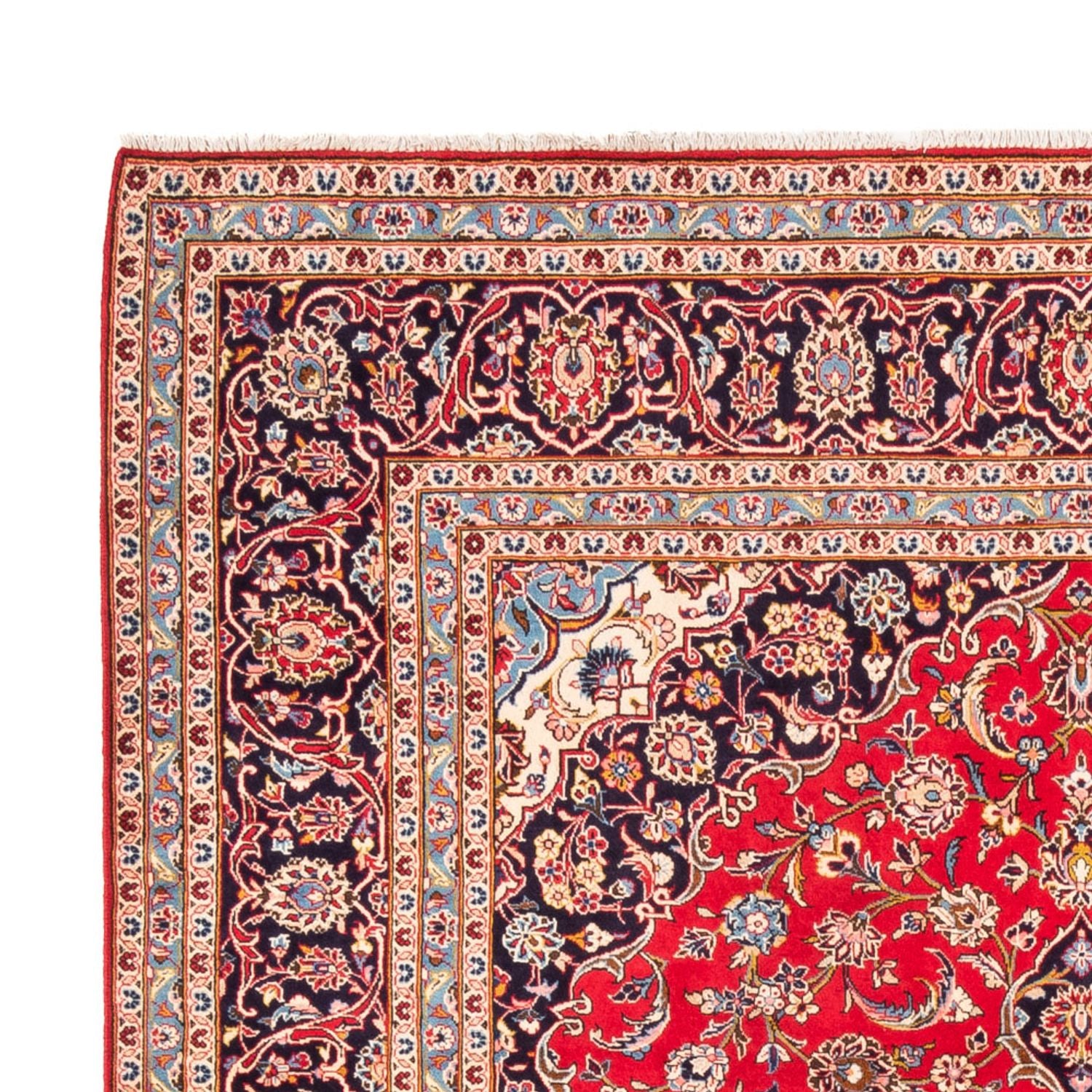 Alfombra persa - Keshan - 354 x 245 cm - rojo