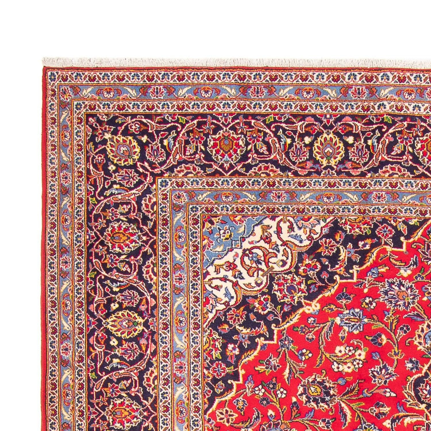 Alfombra persa - Keshan - 347 x 250 cm - rojo