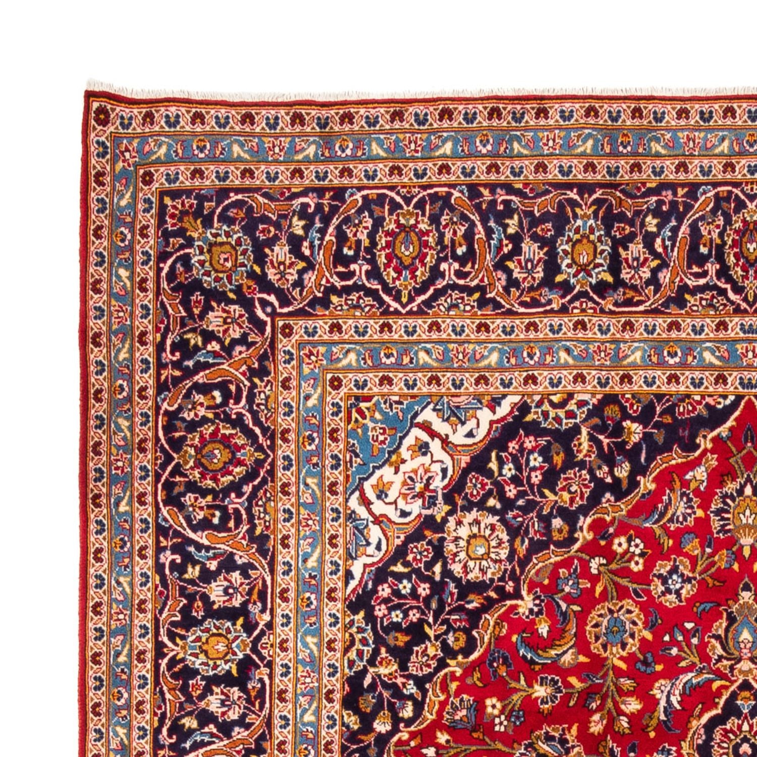 Alfombra persa - Keshan - 350 x 248 cm - rojo