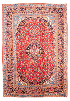 Alfombra persa - Keshan - 355 x 245 cm - rojo