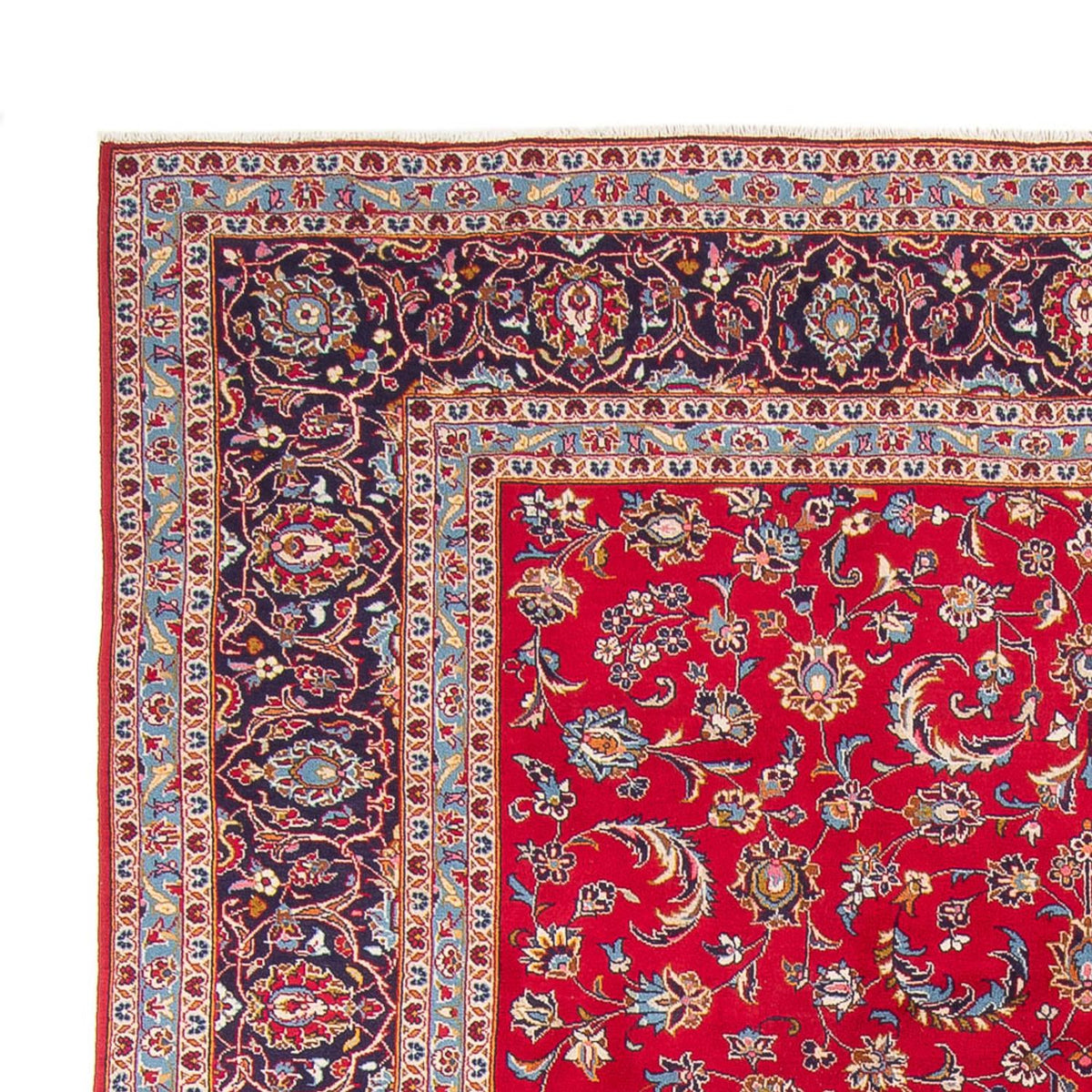 Alfombra persa - Keshan - 358 x 243 cm - rojo
