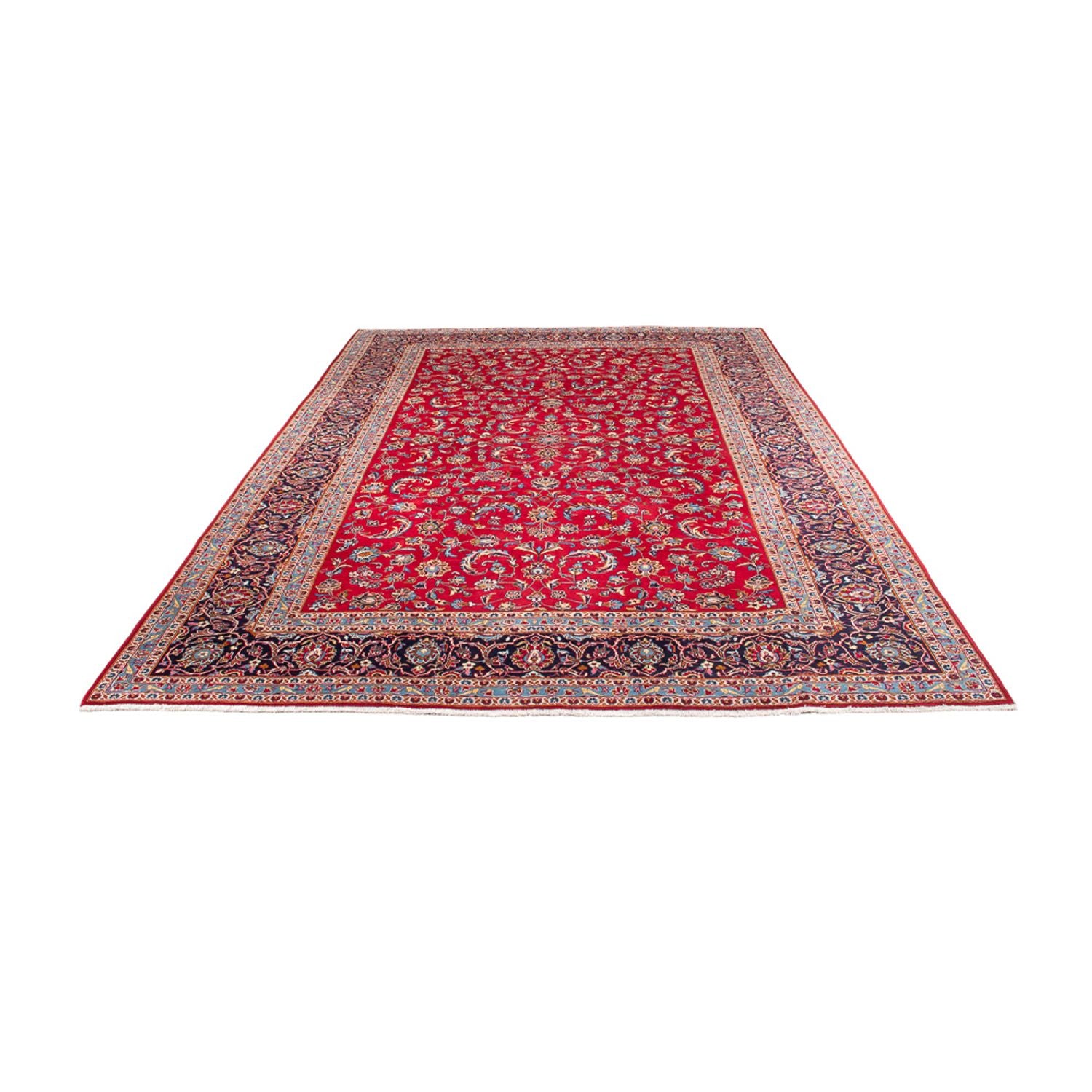 Alfombra persa - Keshan - 358 x 243 cm - rojo