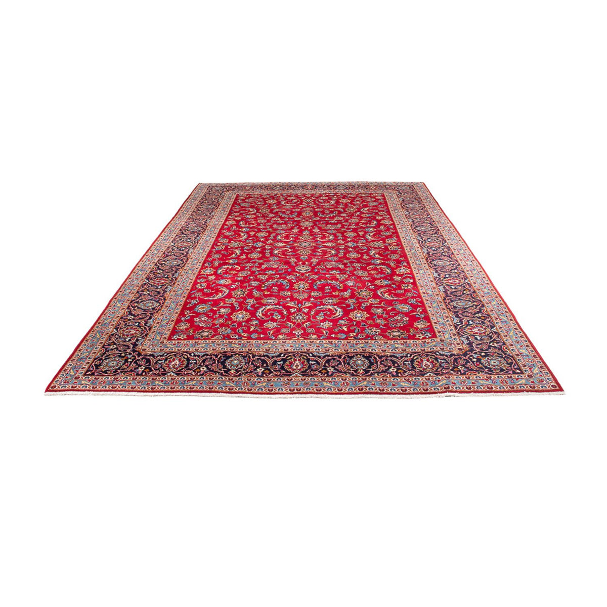 Alfombra persa - Keshan - 358 x 243 cm - rojo