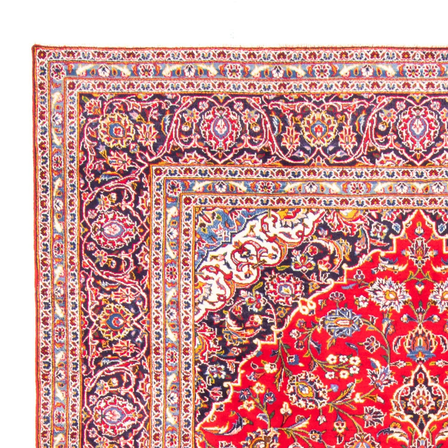 Alfombra persa - Keshan - 355 x 246 cm - rojo