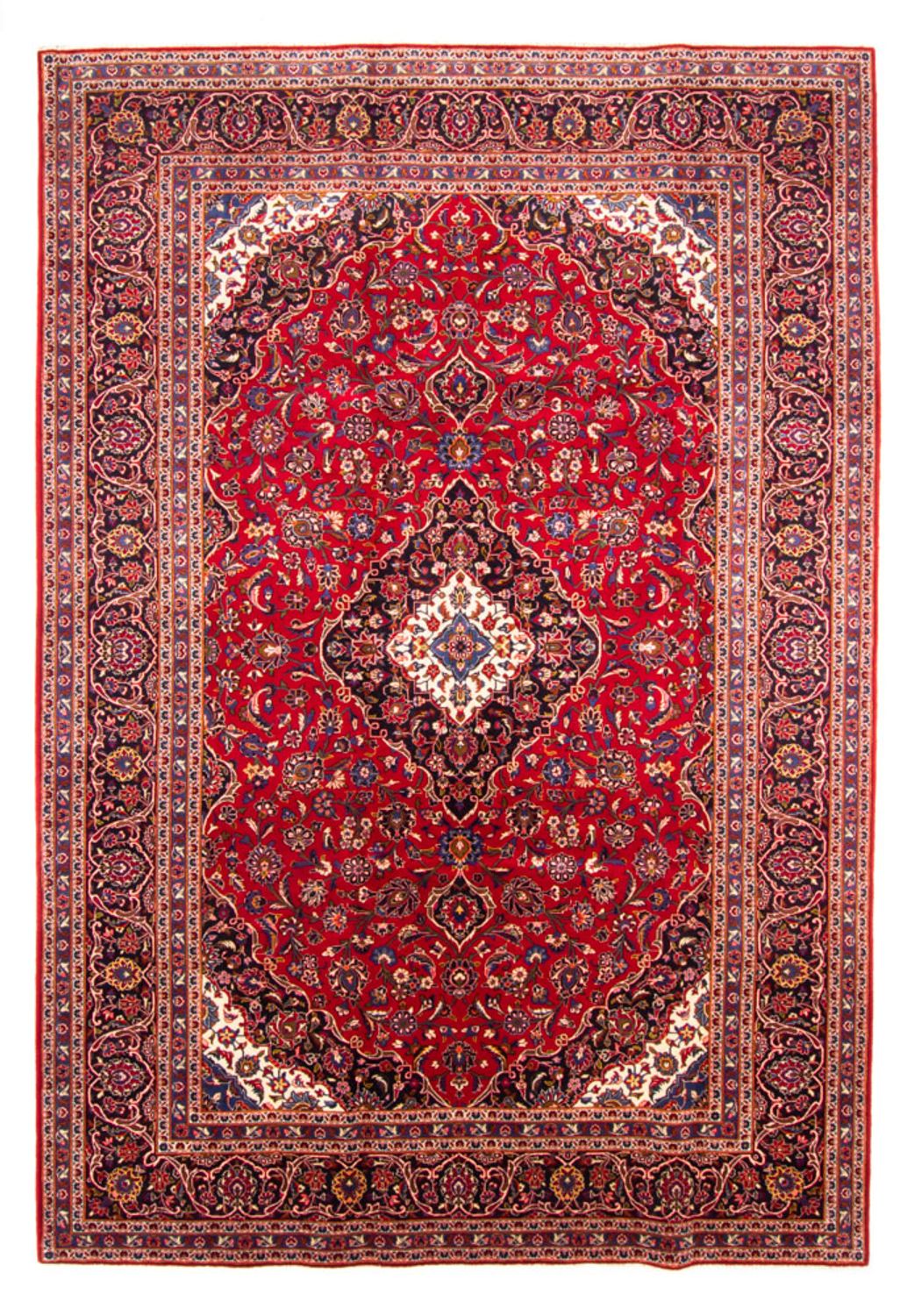 Alfombra persa - Keshan - 358 x 244 cm - rojo