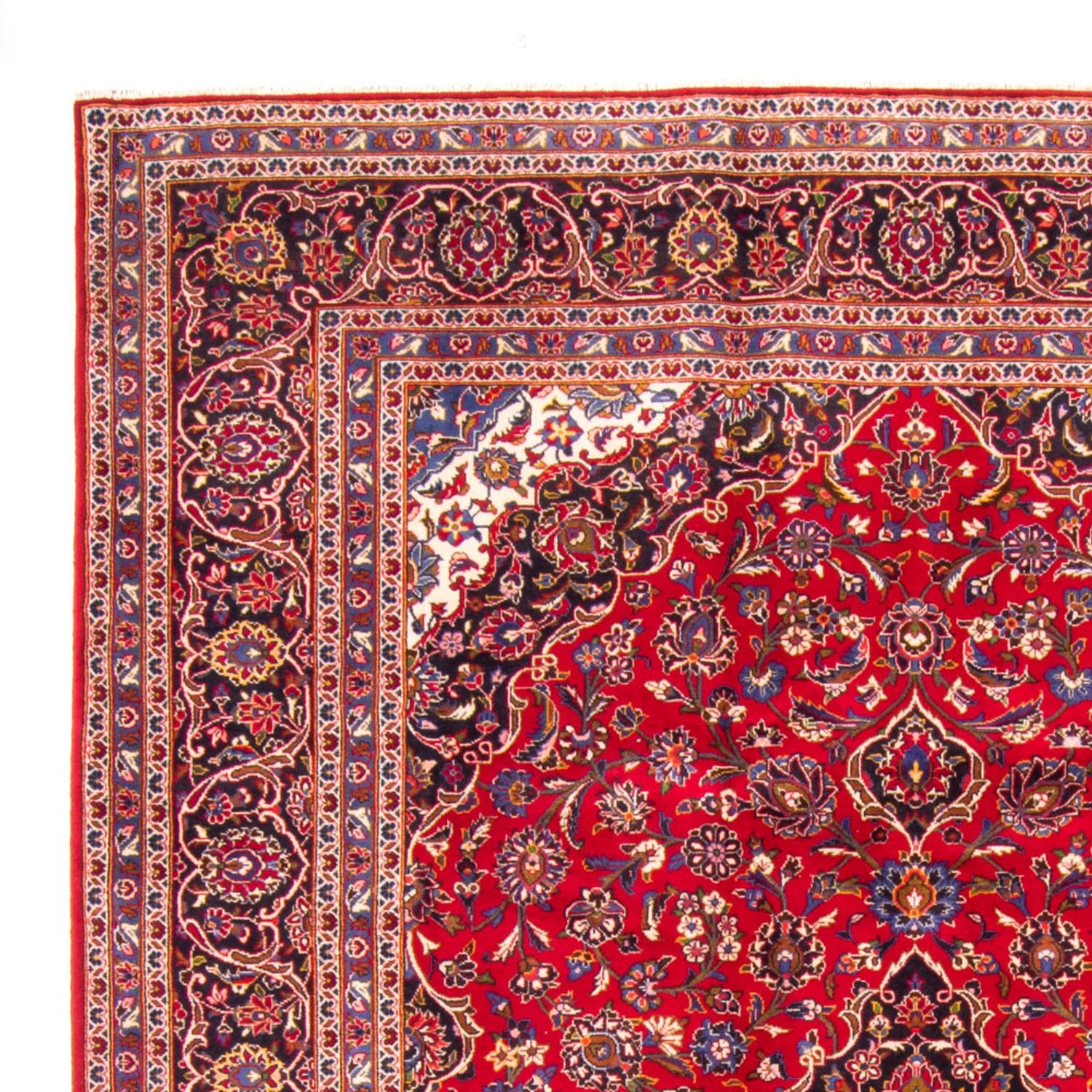 Alfombra persa - Keshan - 358 x 244 cm - rojo