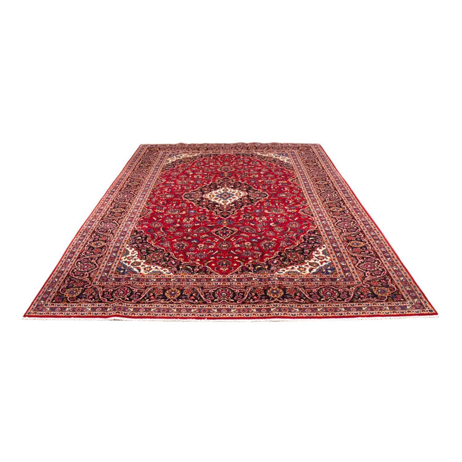 Alfombra persa - Keshan - 358 x 244 cm - rojo