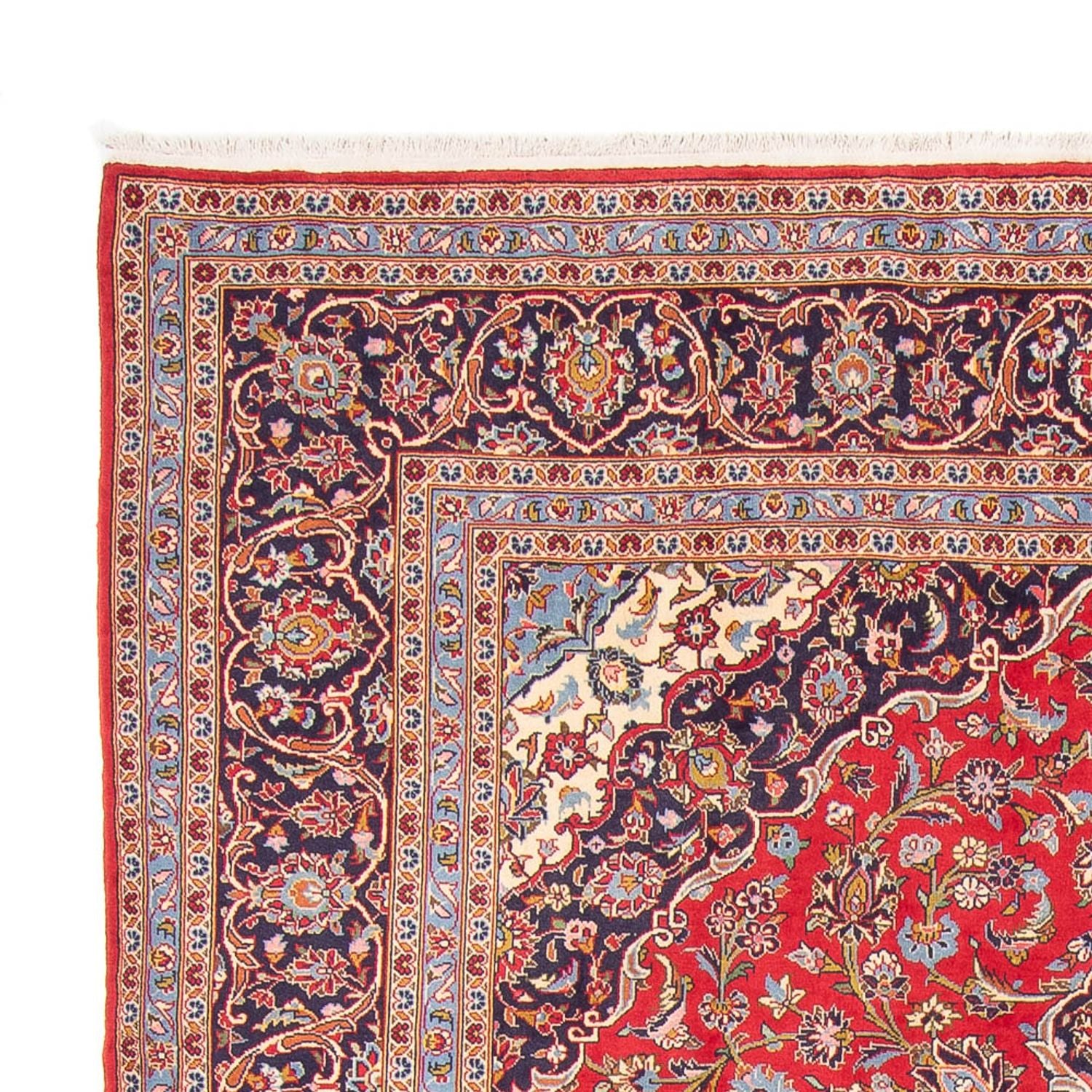Alfombra persa - Keshan - 350 x 250 cm - rojo