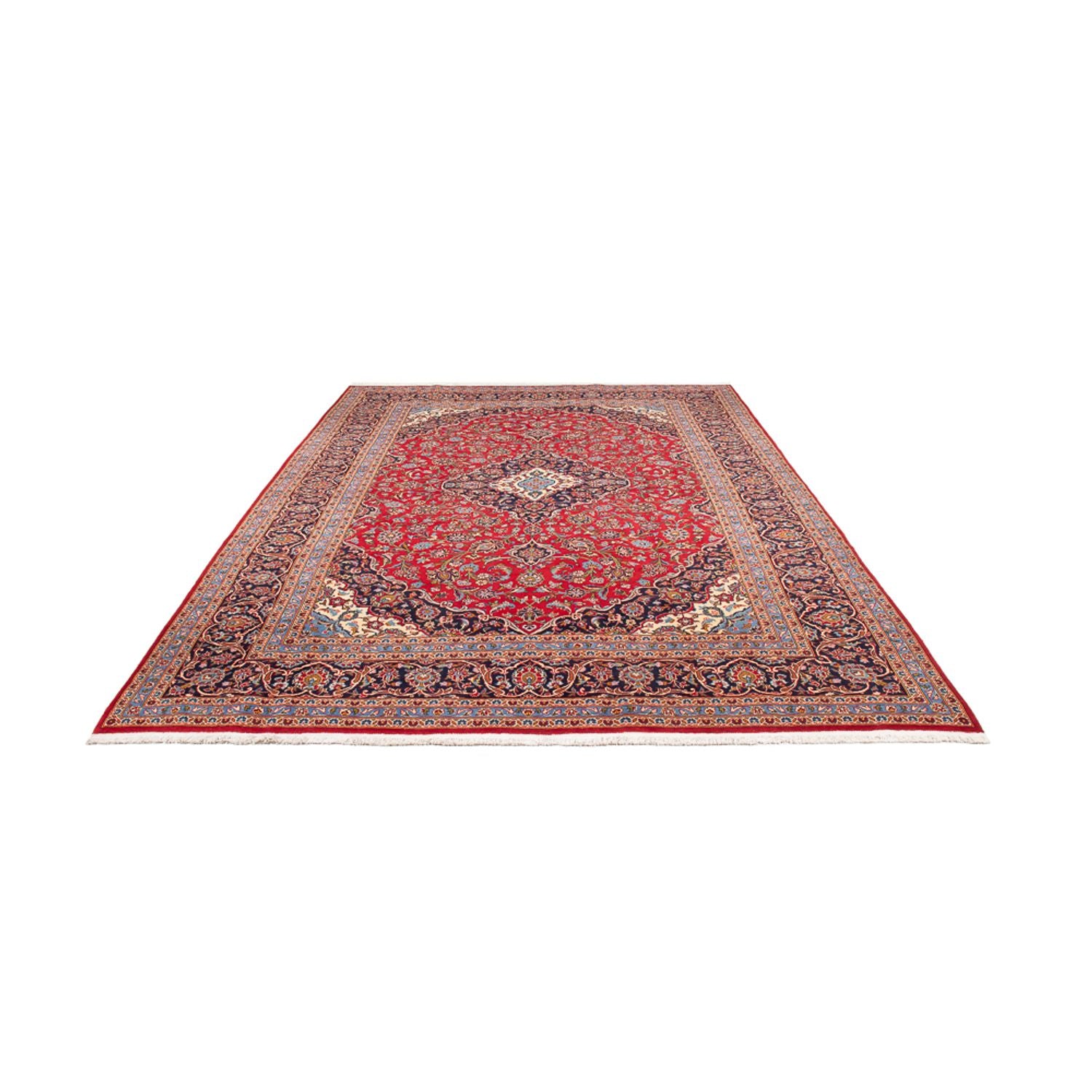 Alfombra persa - Keshan - 350 x 250 cm - rojo