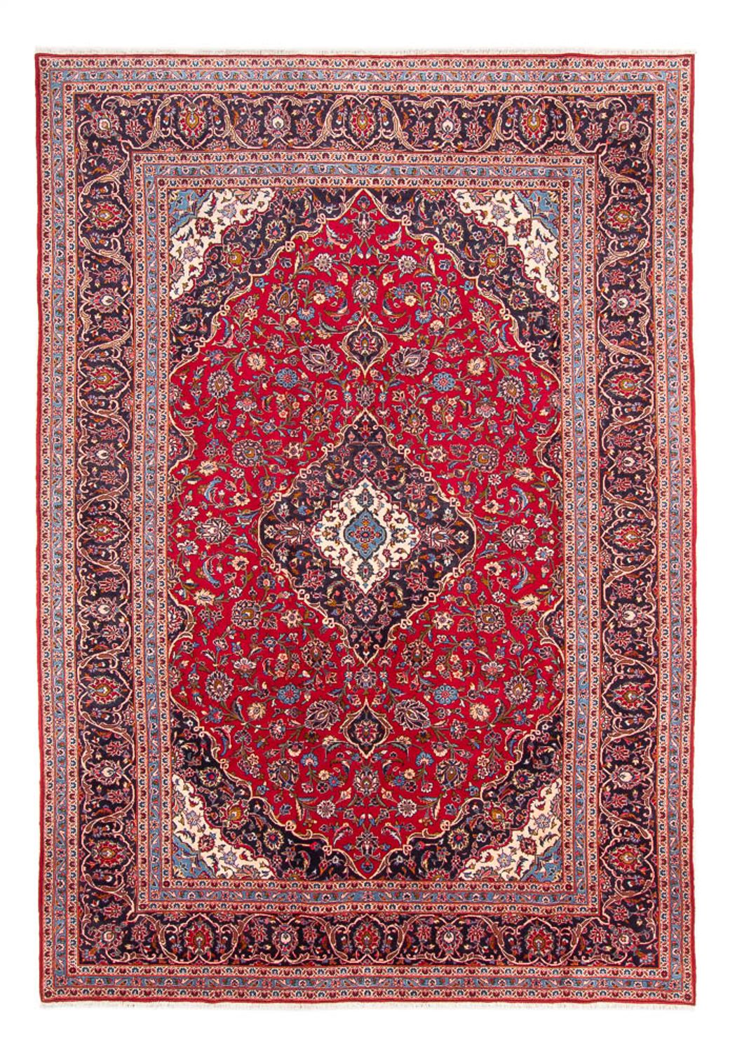 Alfombra persa - Keshan - 359 x 244 cm - rojo