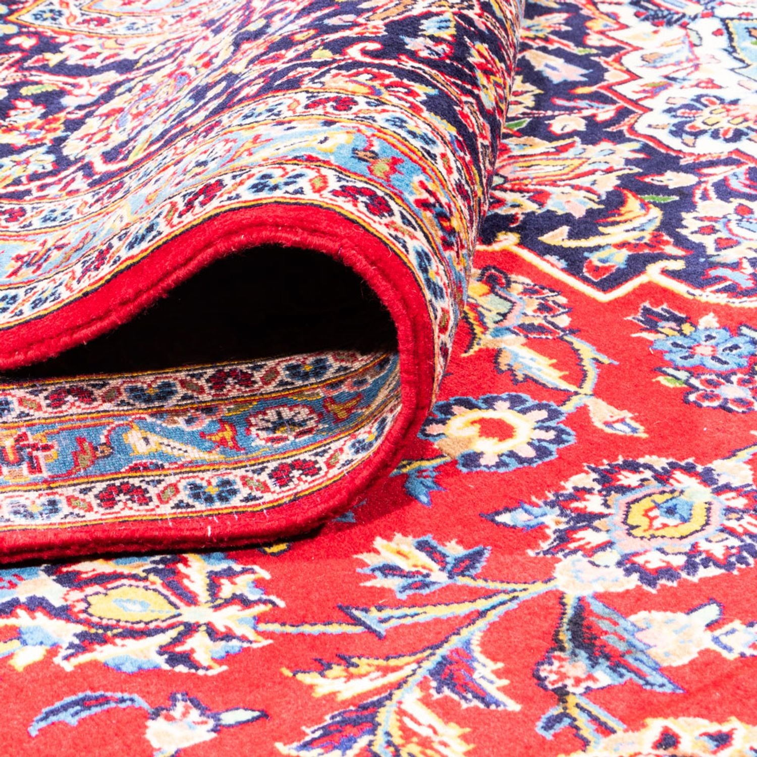 Alfombra persa - Keshan - 346 x 257 cm - rojo