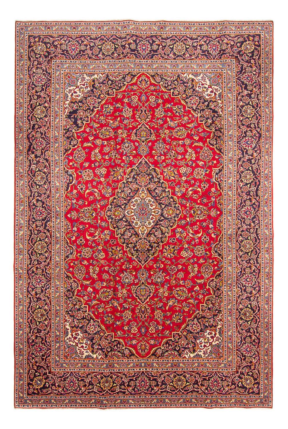 Alfombra persa - Keshan - 365 x 244 cm - rojo