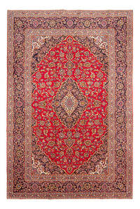 Alfombra persa - Keshan - 365 x 244 cm - rojo