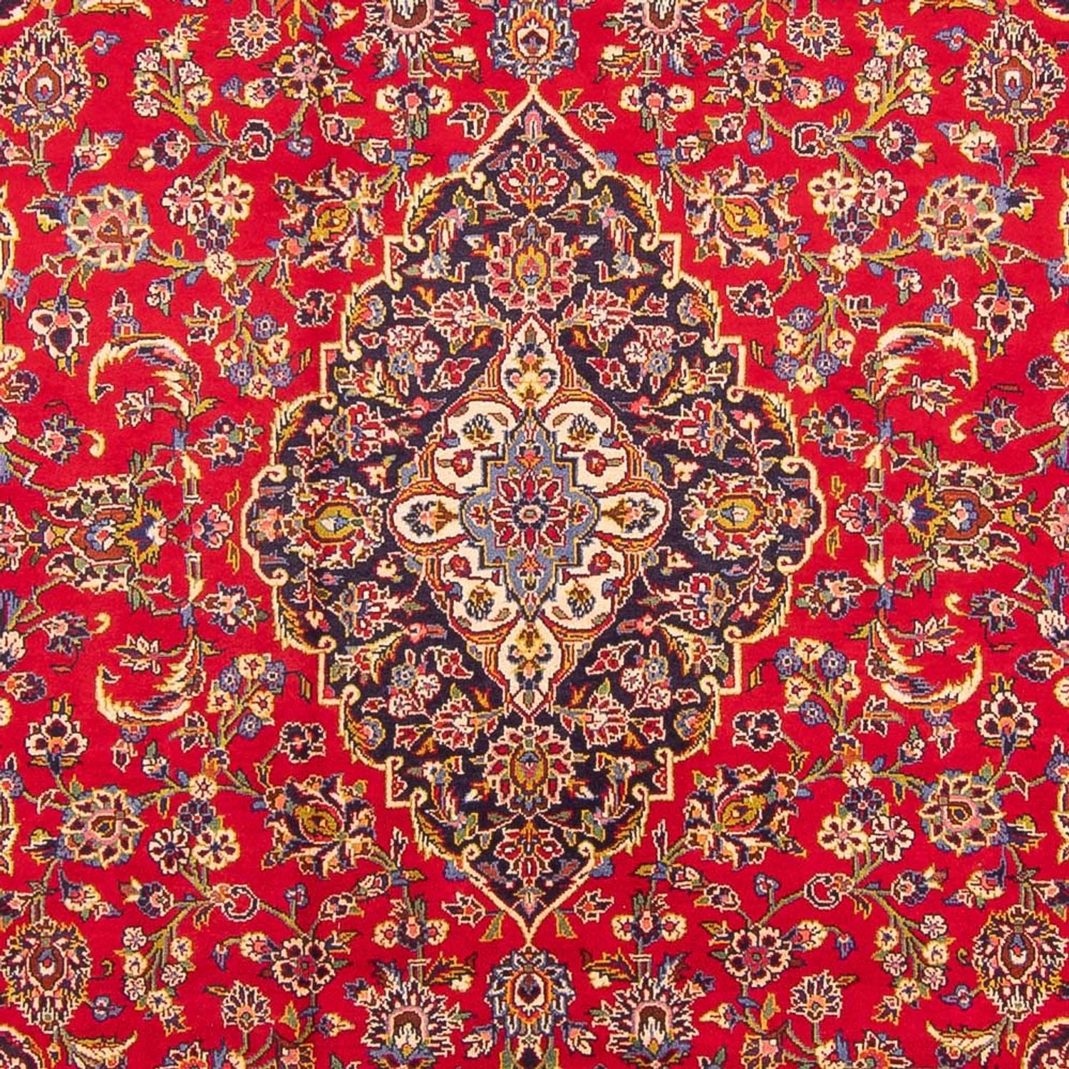 Alfombra persa - Keshan - 365 x 244 cm - rojo