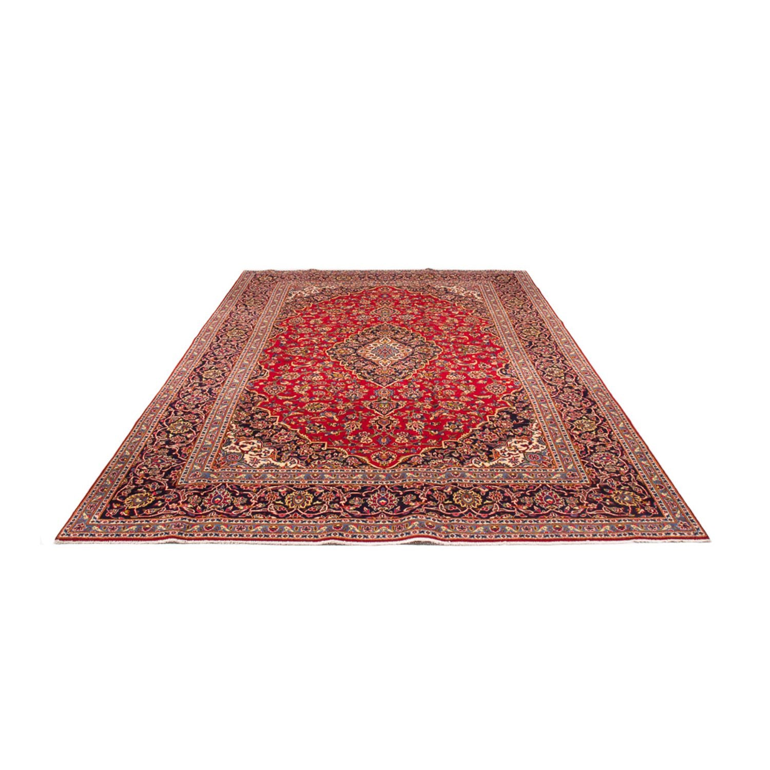 Alfombra persa - Keshan - 365 x 244 cm - rojo