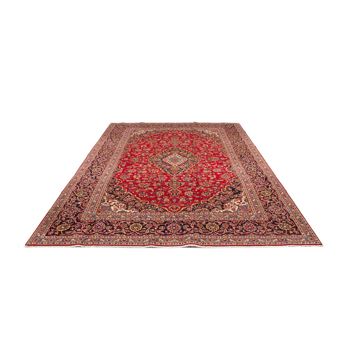 Alfombra persa - Keshan - 365 x 244 cm - rojo