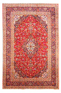 Alfombra persa - Keshan - 374 x 240 cm - rojo