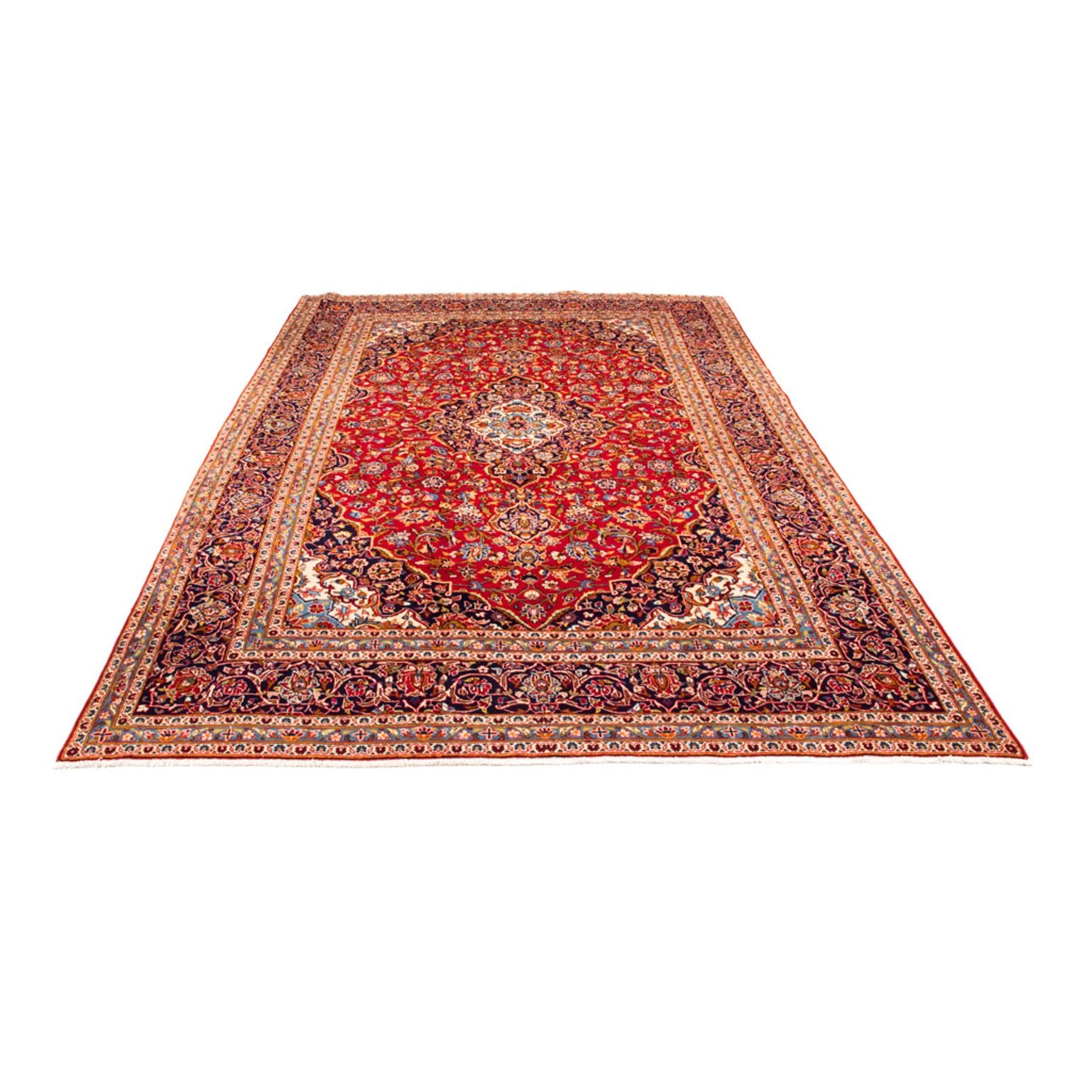 Alfombra persa - Keshan - 374 x 240 cm - rojo