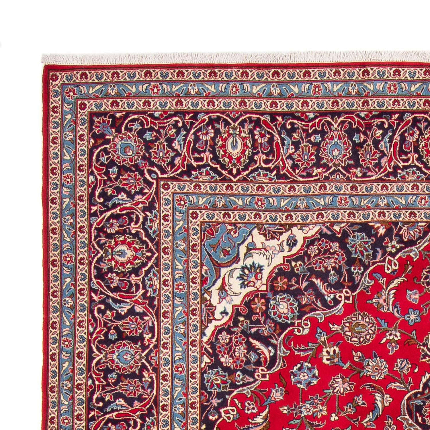 Alfombra persa - Keshan - 365 x 247 cm - rojo