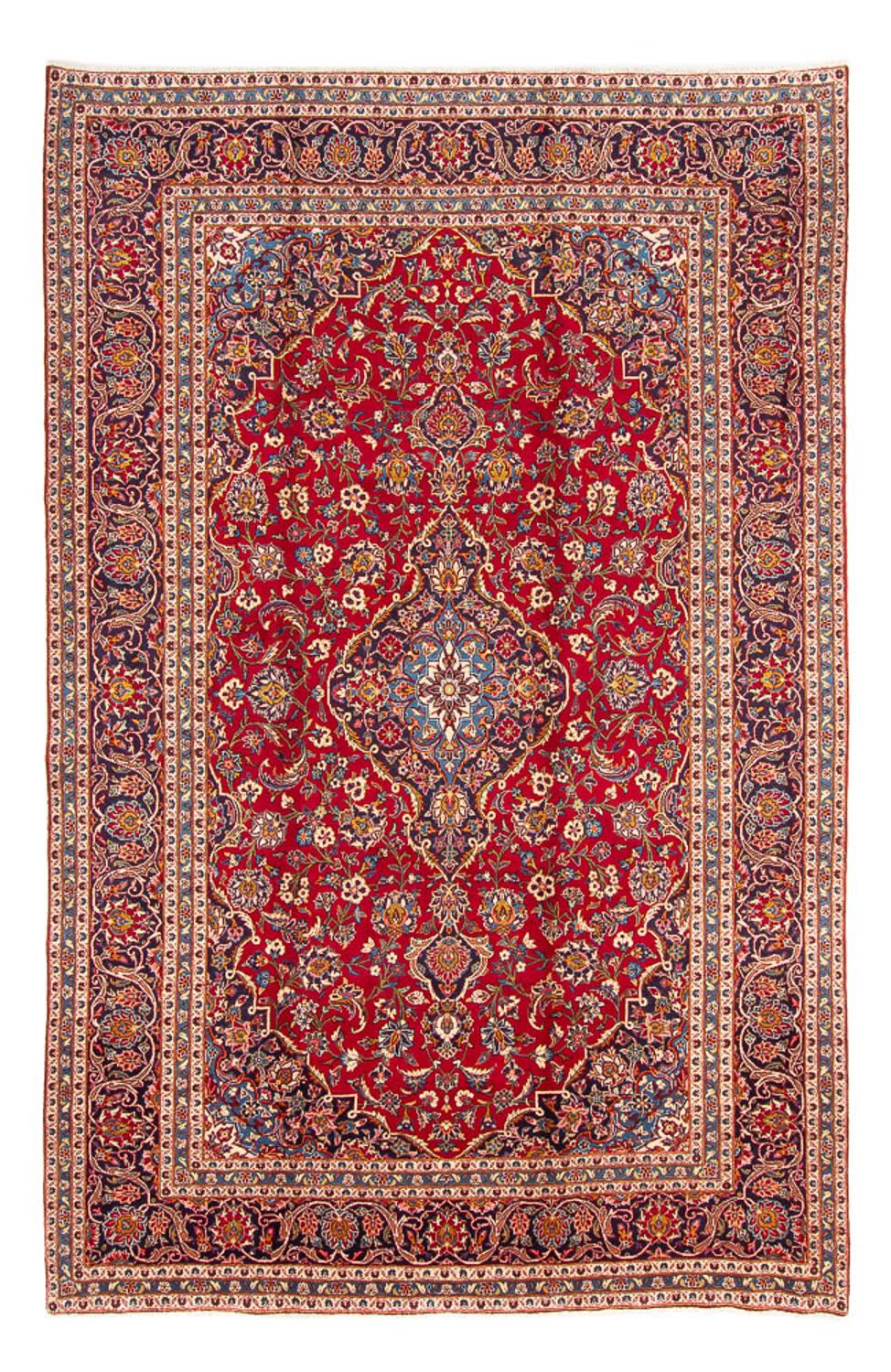 Alfombra persa - Keshan - 374 x 244 cm - rojo