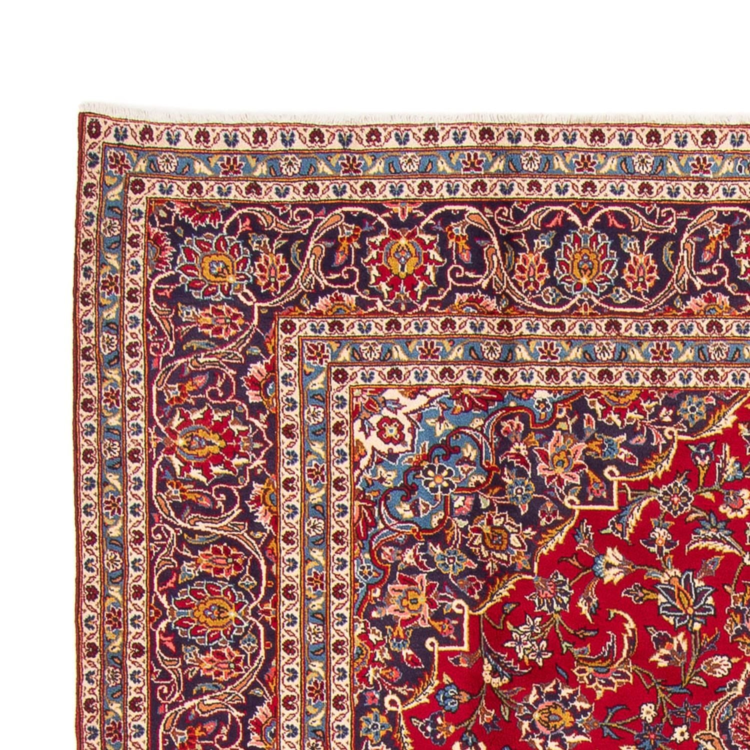 Alfombra persa - Keshan - 374 x 244 cm - rojo