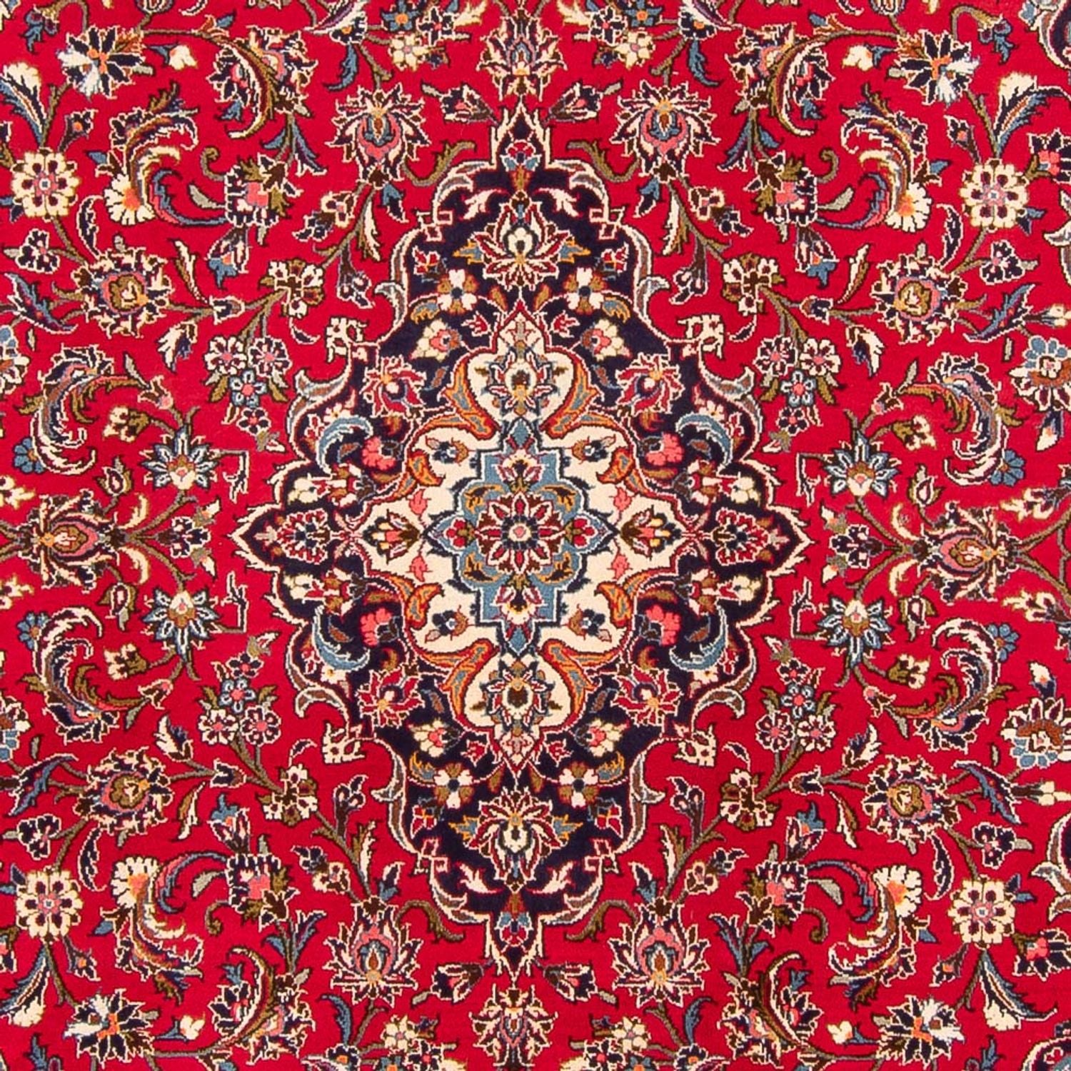 Alfombra persa - Keshan - 355 x 258 cm - rojo
