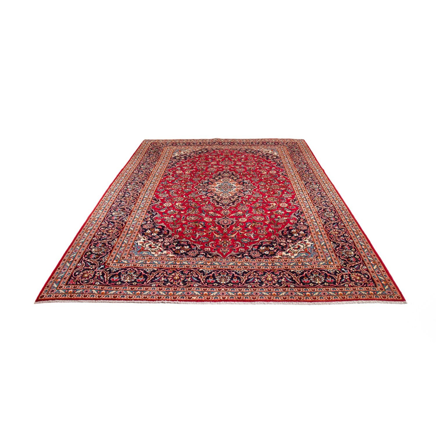 Alfombra persa - Keshan - 355 x 258 cm - rojo