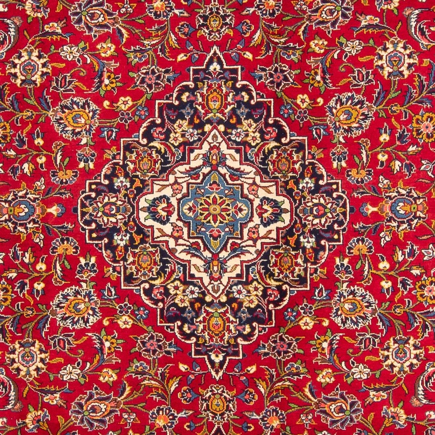 Alfombra persa - Keshan - 350 x 264 cm - rojo