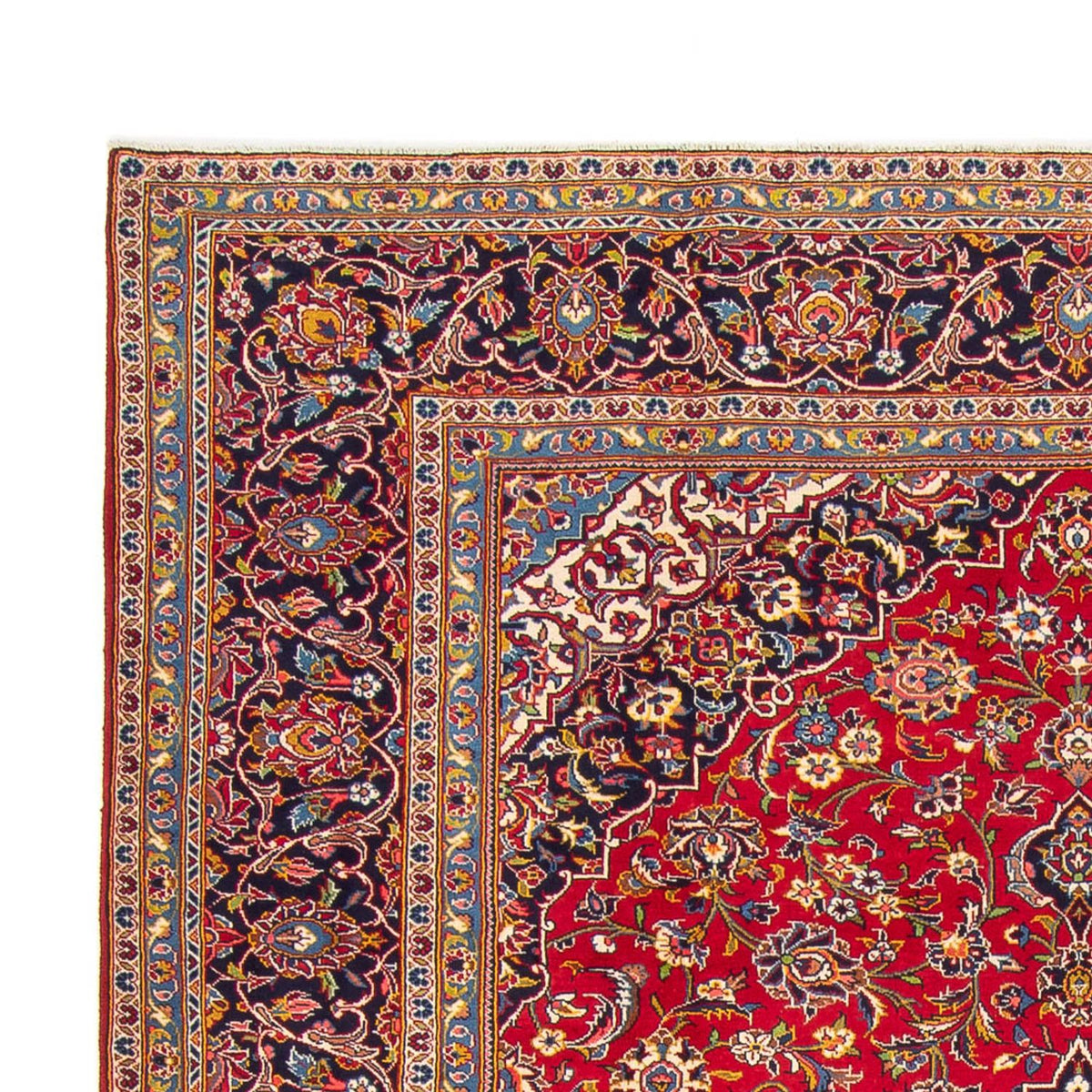 Alfombra persa - Keshan - 350 x 264 cm - rojo
