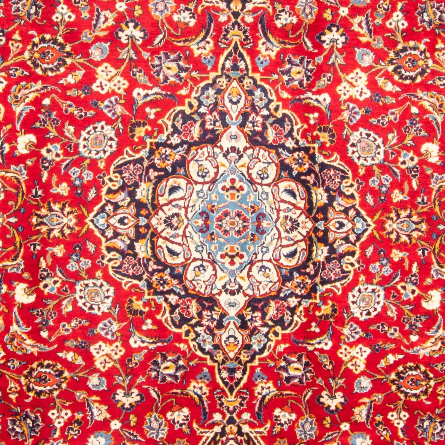 Alfombra persa - Keshan - 359 x 260 cm - rojo