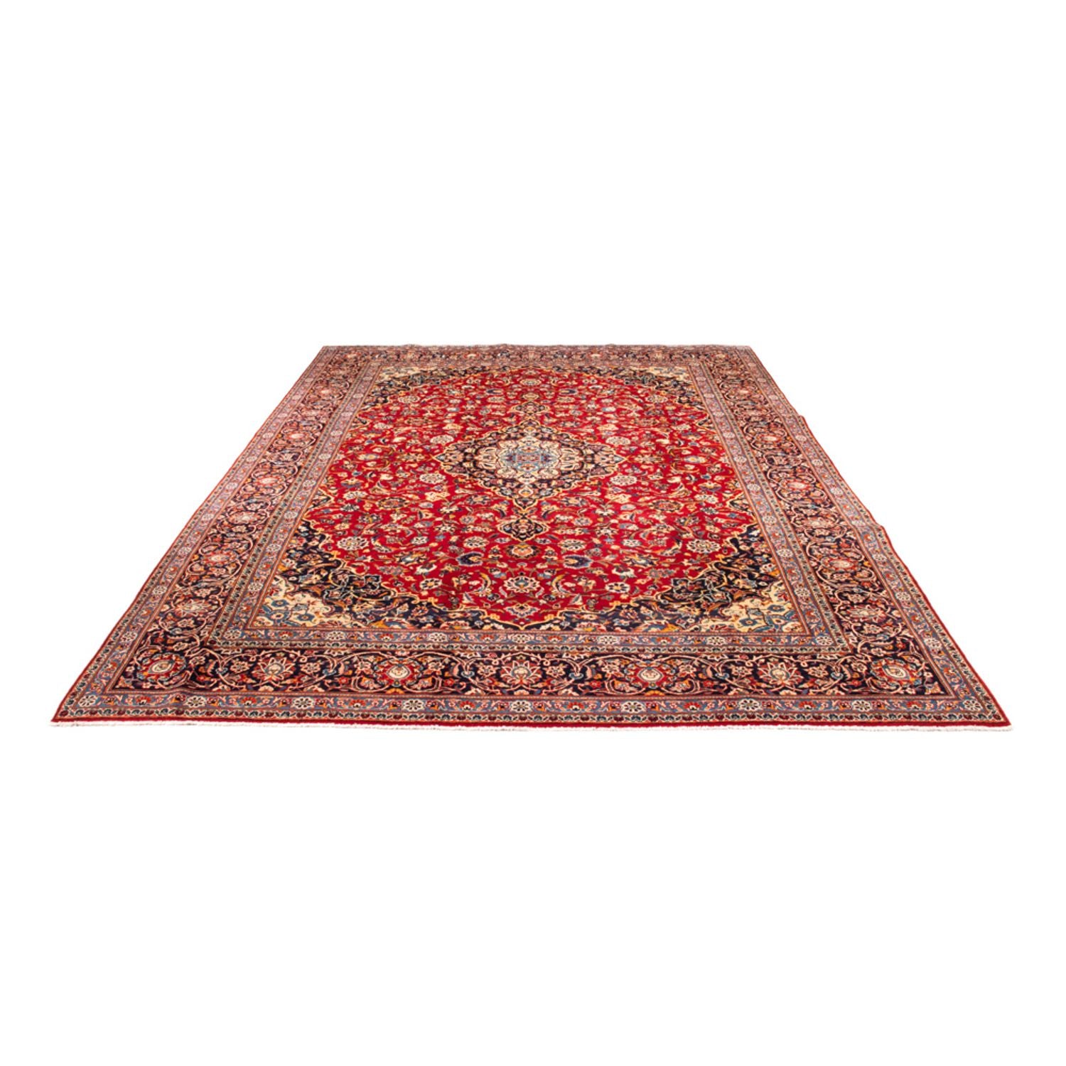Alfombra persa - Keshan - 359 x 260 cm - rojo