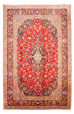 Alfombra persa - Keshan - 380 x 248 cm - rojo
