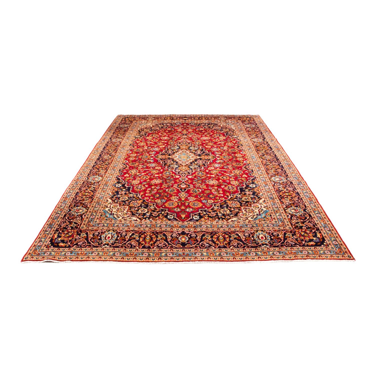 Alfombra persa - Keshan - 380 x 248 cm - rojo