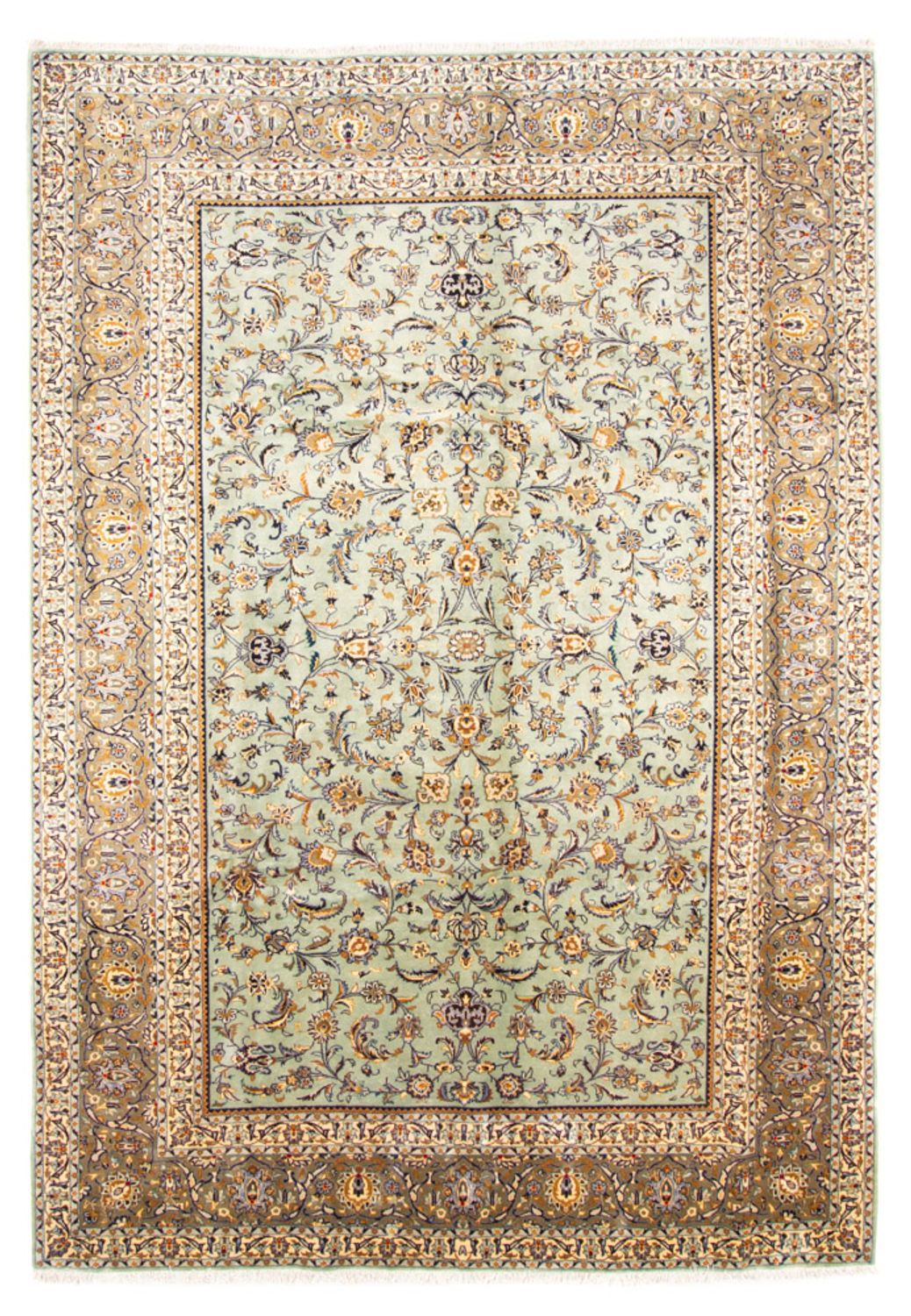 Alfombra persa - Keshan - 356 x 265 cm - beige