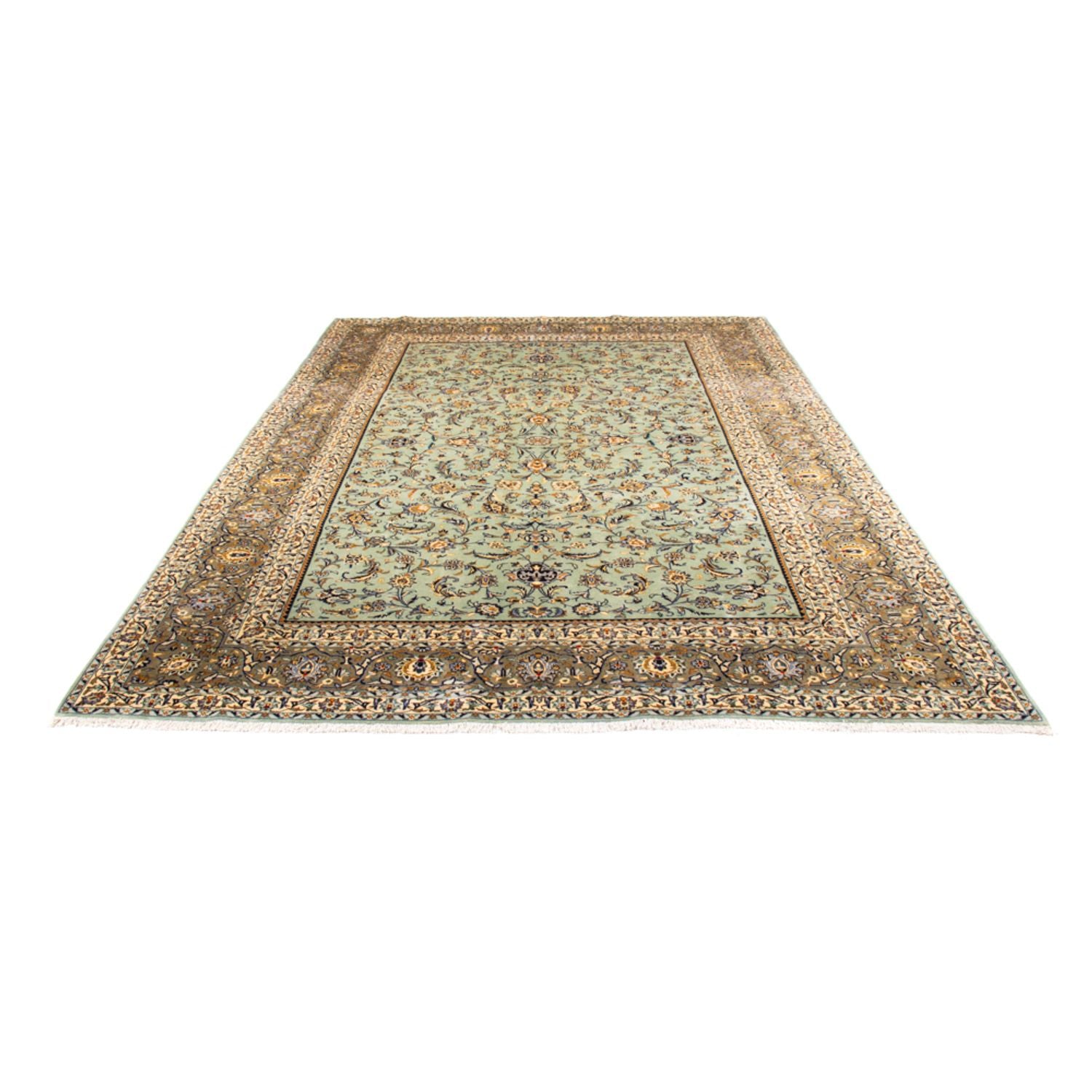 Alfombra persa - Keshan - 356 x 265 cm - beige