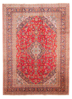 Alfombra persa - Keshan - 377 x 269 cm - rojo