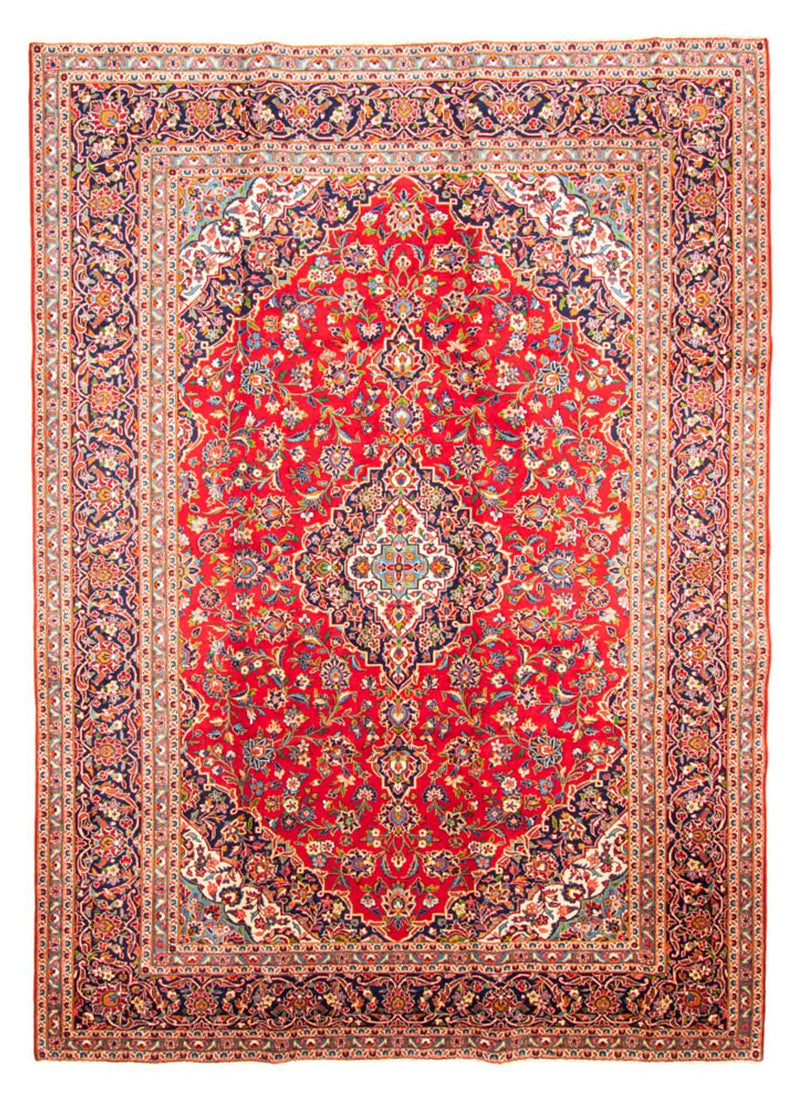 Alfombra persa - Keshan - 377 x 269 cm - rojo