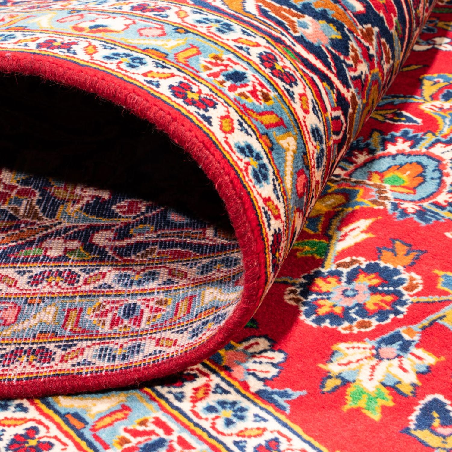 Alfombra persa - Keshan - 377 x 269 cm - rojo