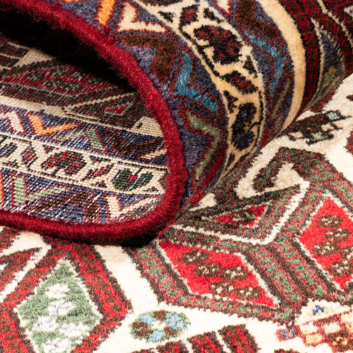 Alfombra persa - Nómada - 165 x 75 cm - multicolor