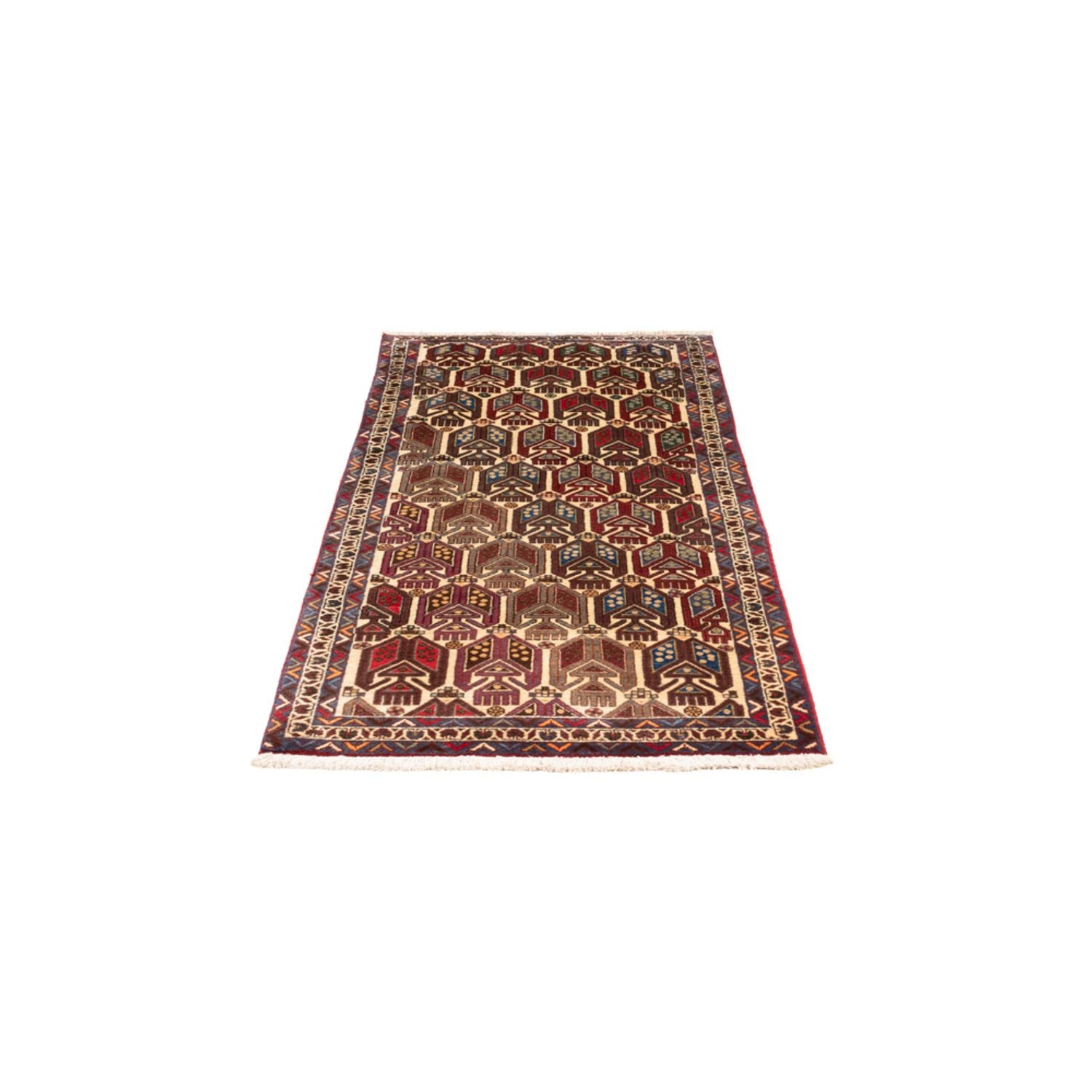 Alfombra persa - Nómada - 165 x 75 cm - multicolor