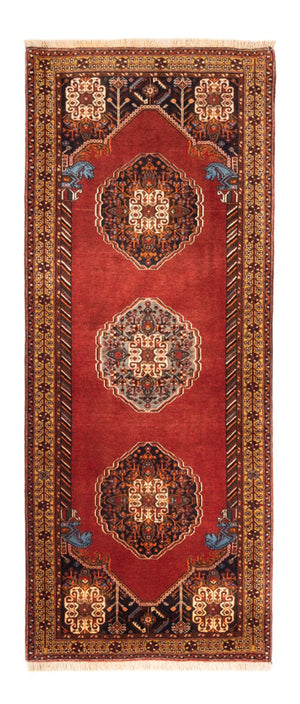 Alfombra de pasillo Alfombra persa - Nómada - 207 x 84 cm - rojo