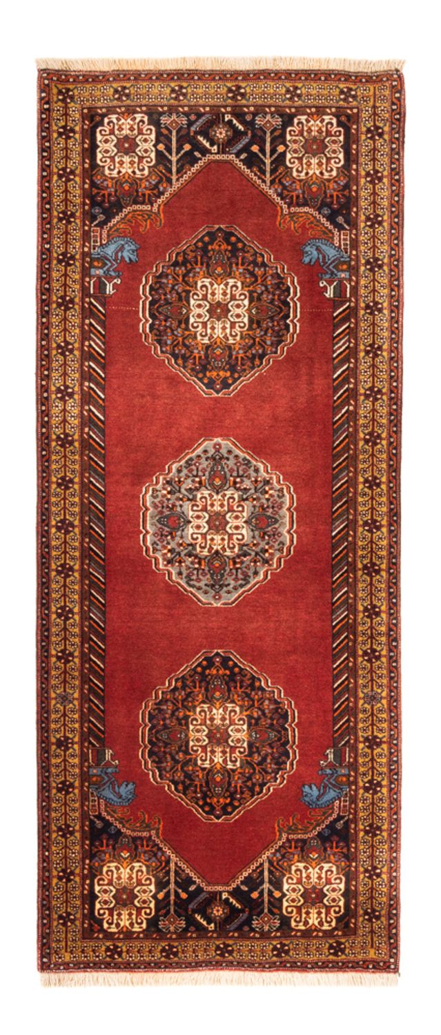 Alfombra de pasillo Alfombra persa - Nómada - 207 x 84 cm - rojo
