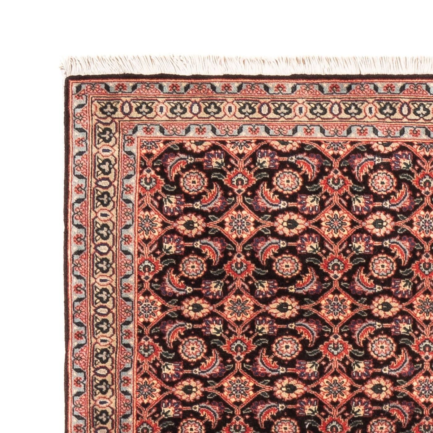Alfombra de pasillo Alfombra Persa - Tabriz - Real - 198 x 67 cm - azul oscuro
