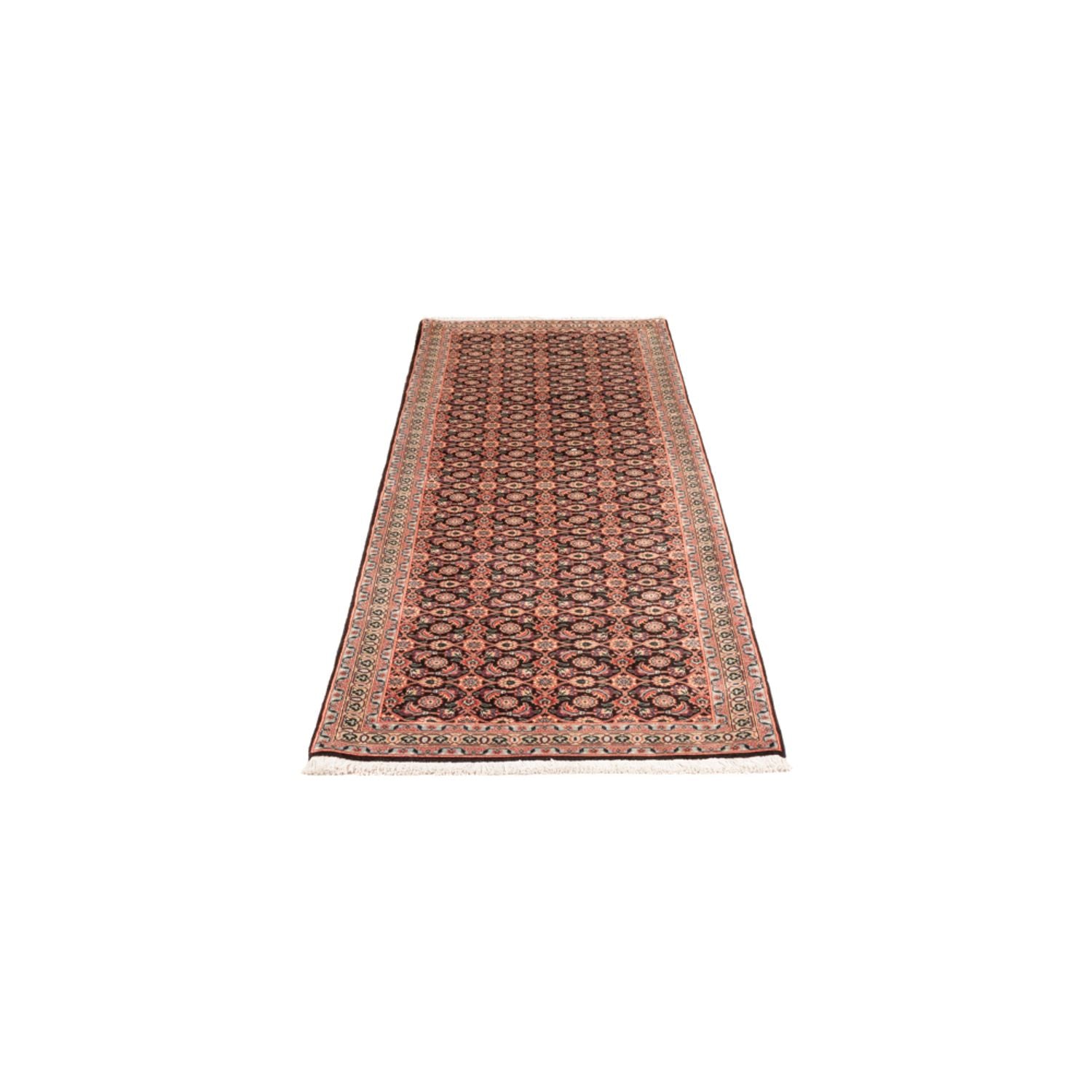 Alfombra de pasillo Alfombra Persa - Tabriz - Real - 198 x 67 cm - azul oscuro