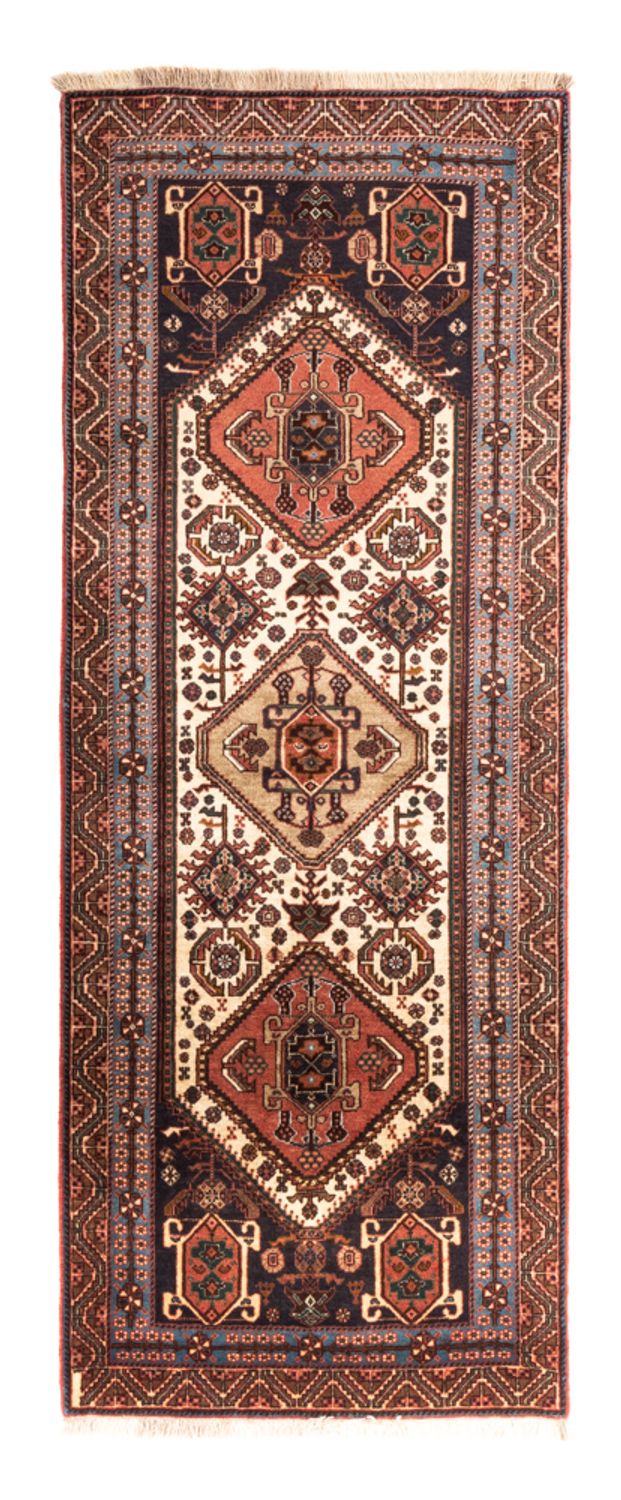 Alfombra de pasillo Alfombra persa - Nómada - 202 x 80 cm - crema