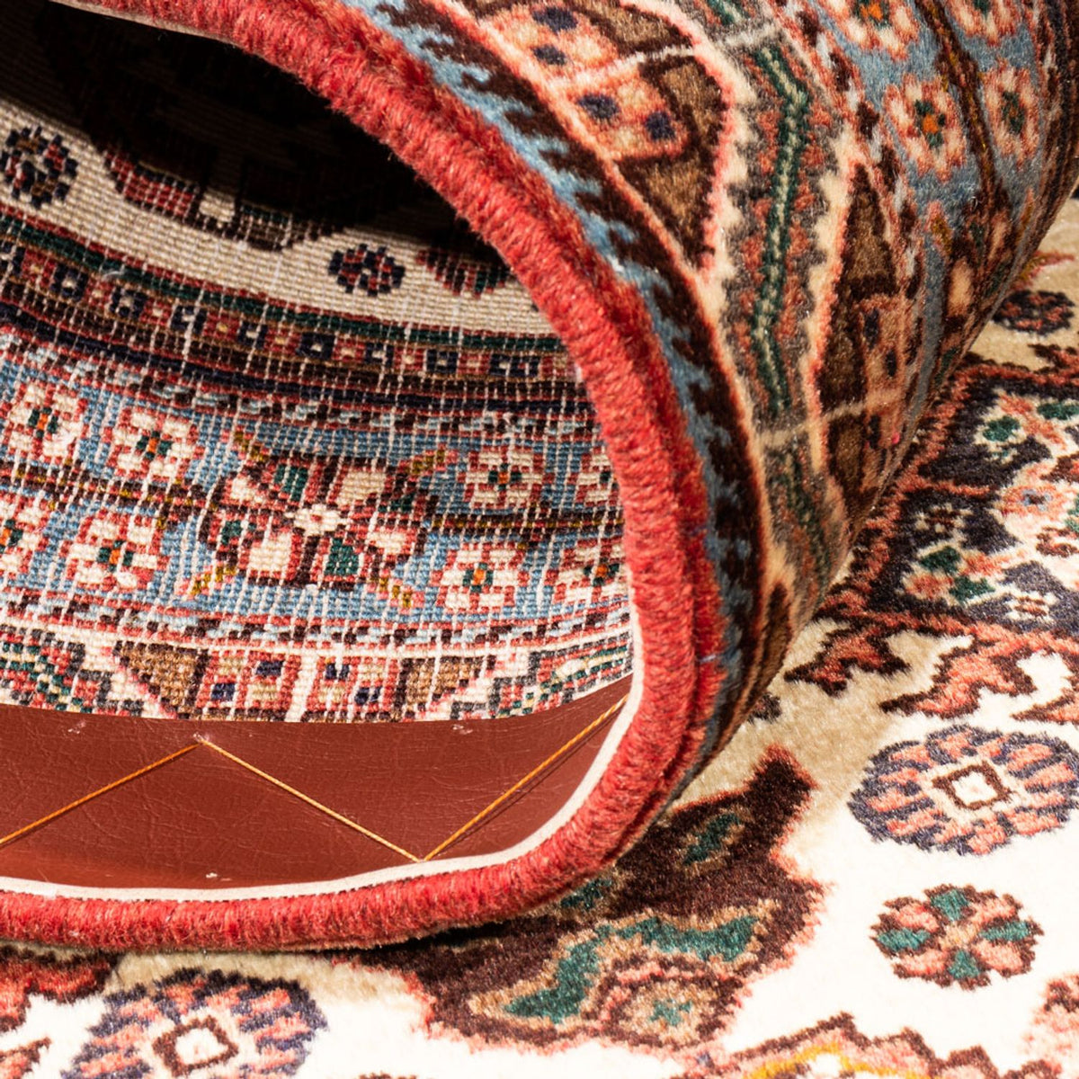 Alfombra de pasillo Alfombra persa - Nómada - 202 x 80 cm - crema